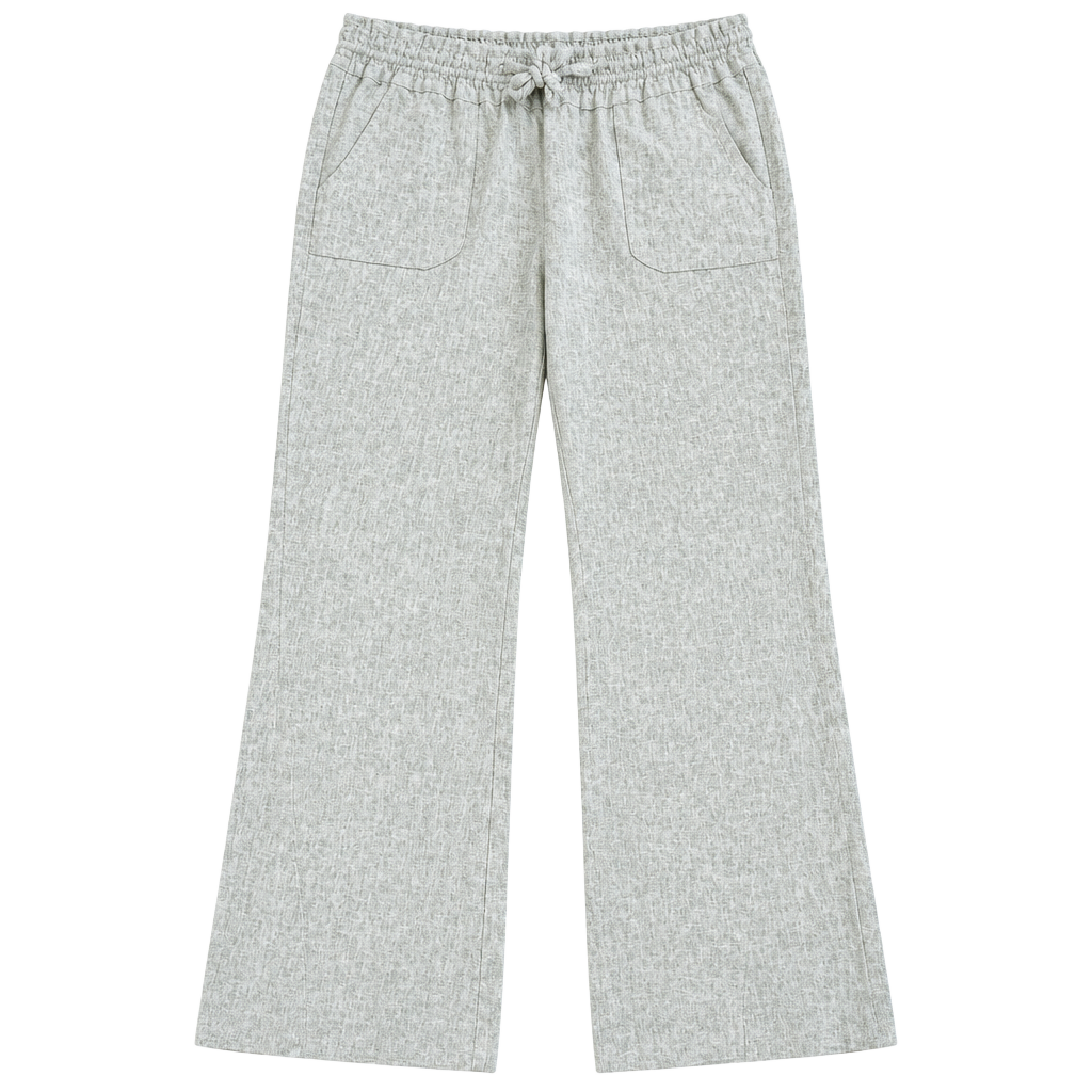Roxy Linen Blend Drawstring Pants Size M Beige 1
