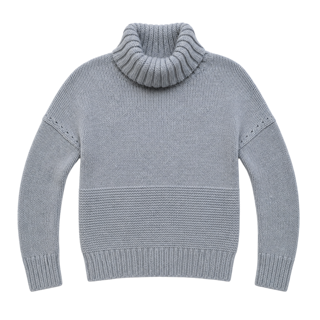 Gap Women's Extra Small Gray Ribbed Turtleneck Sweater 1