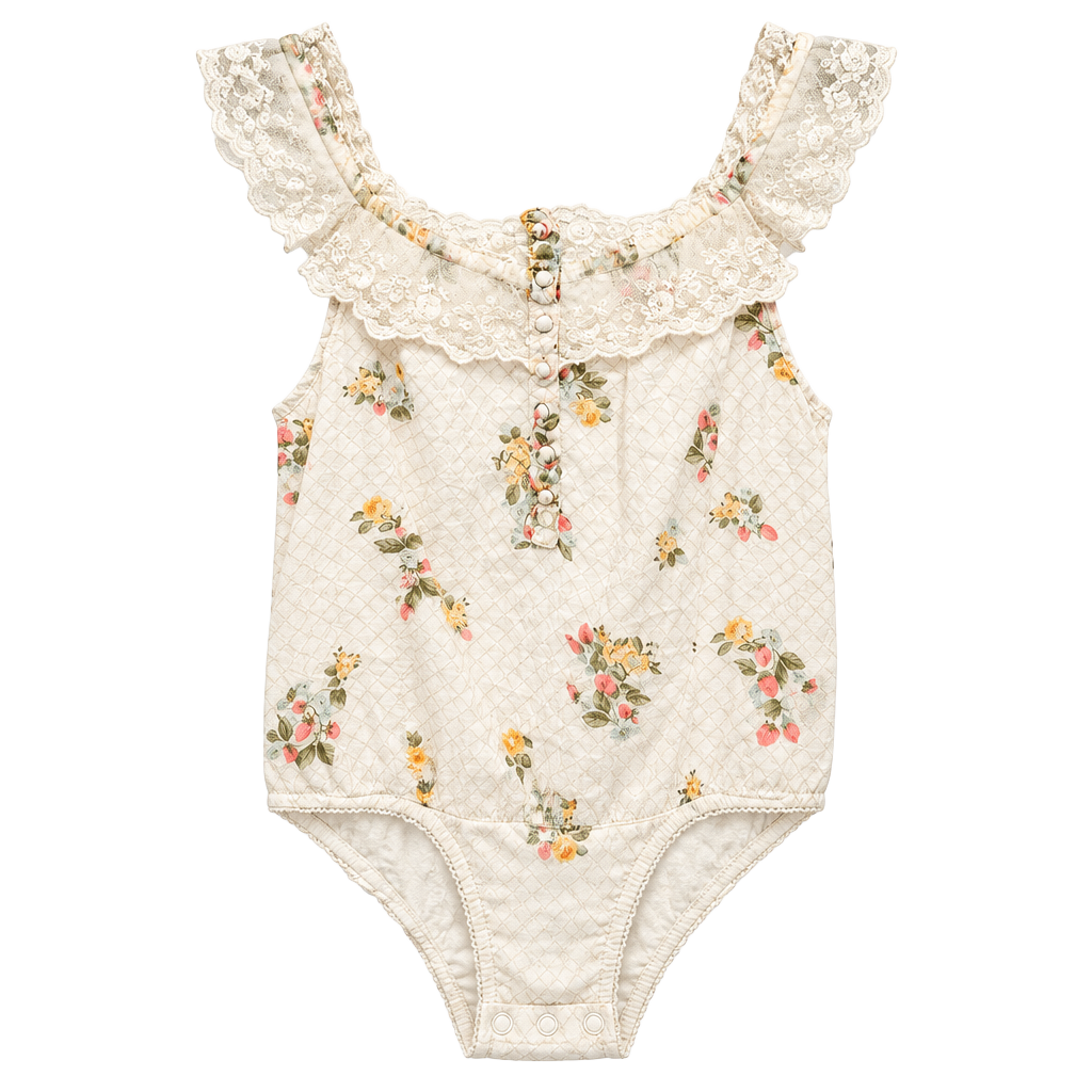 Free People Floral Lace Bodysuit 1