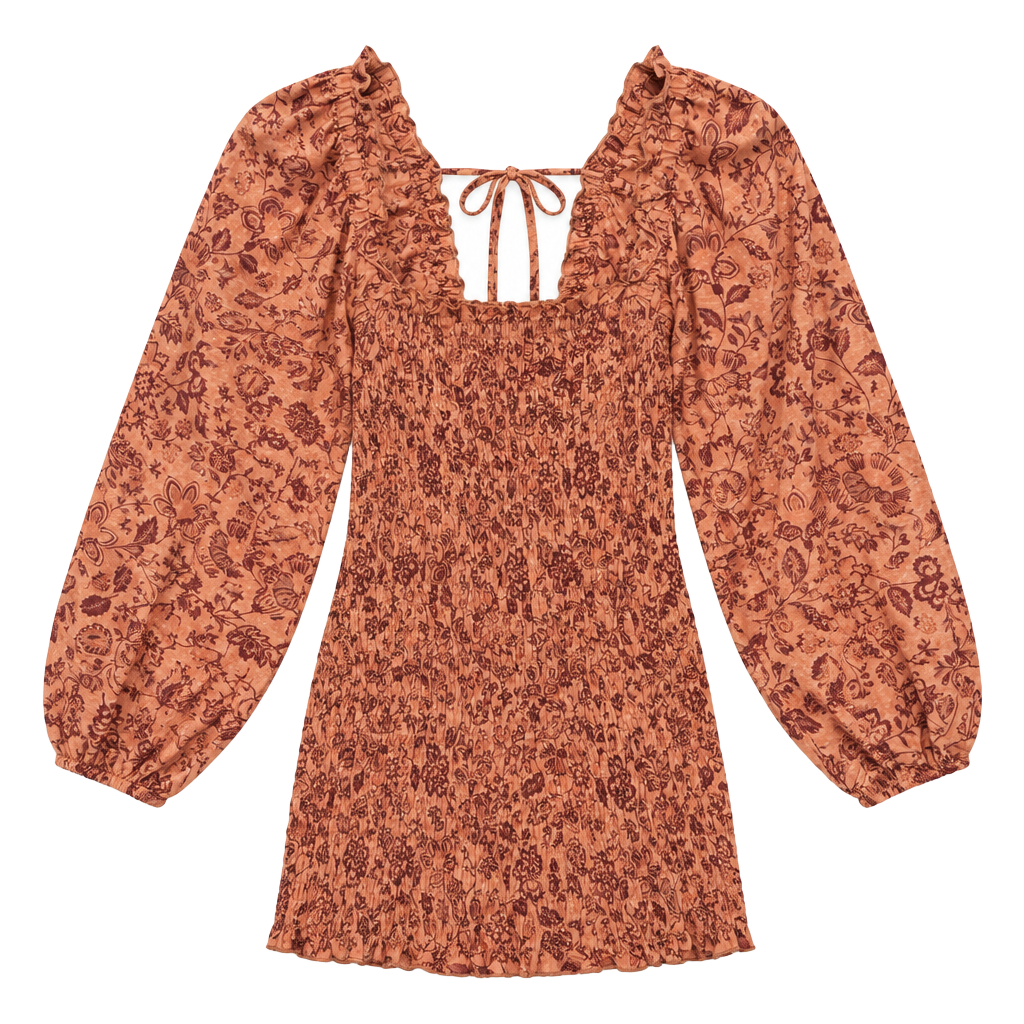 NWT Free People Smock It To Me Mini Dress Ruffle Smocked Bodycon ..., 1