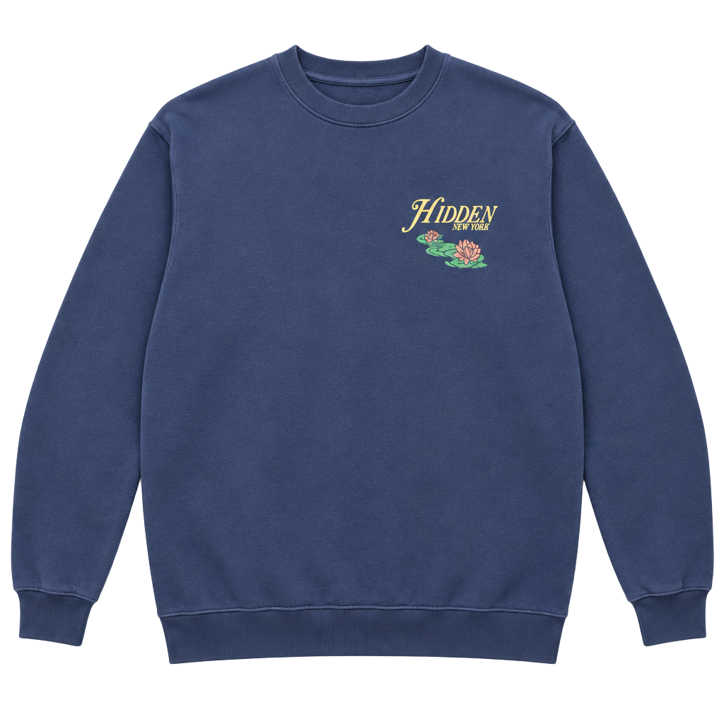 Hidden NY Lily Pad Crewneck Navy Men's - FW21 - US 1