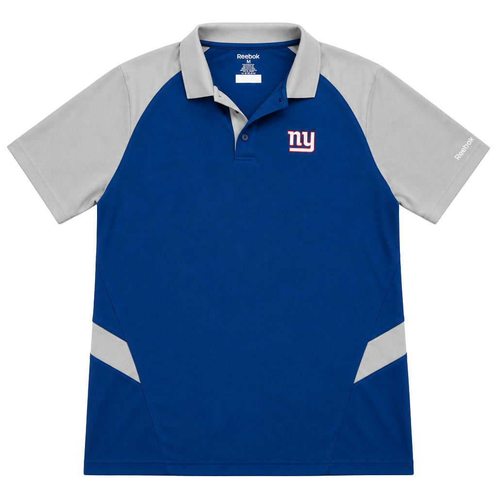 Reebok New York Giants Polo Size XL Blue Gray NFL Golf Shirt 1