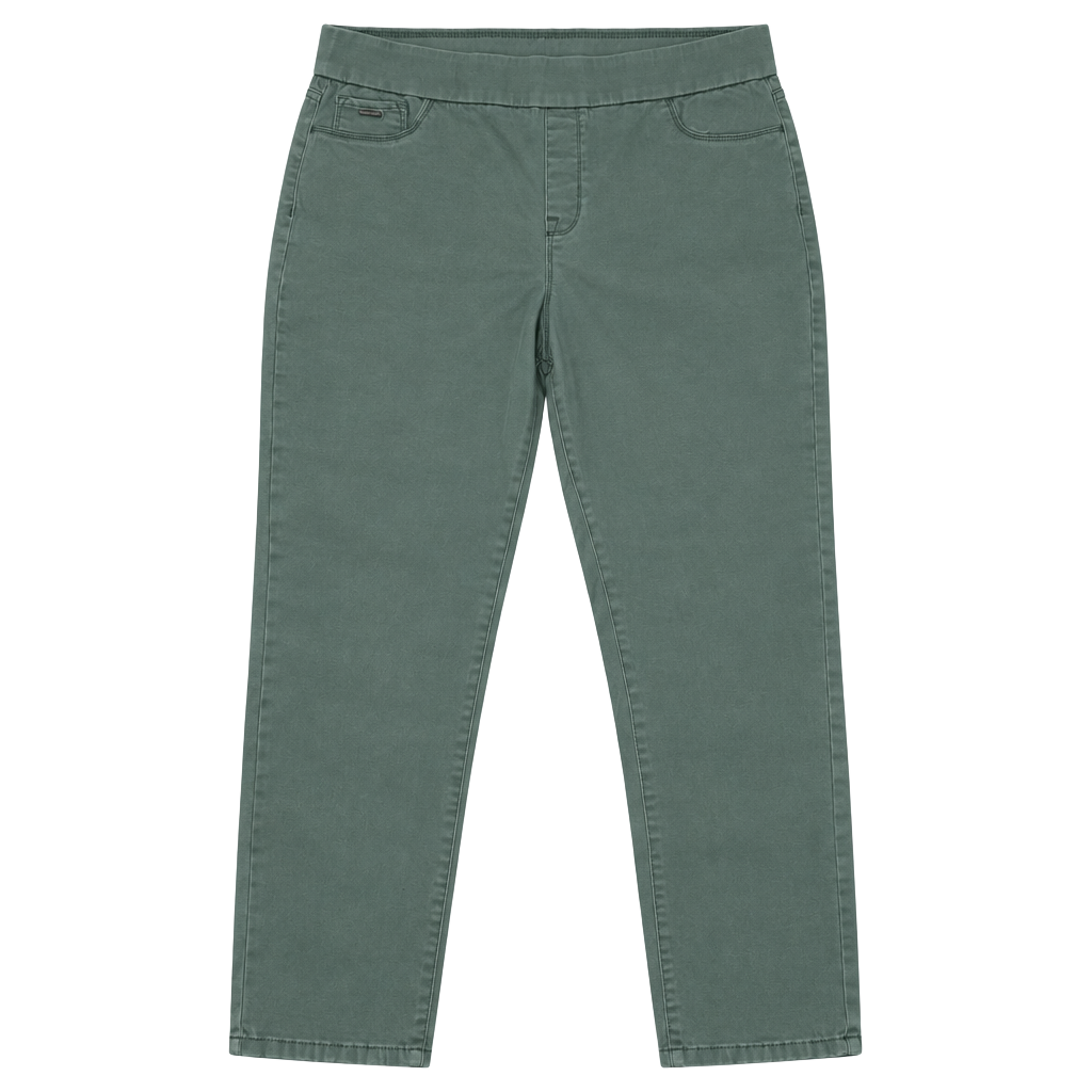 Nine West Heidi Pull On Crop Pants Size 14 Green 1