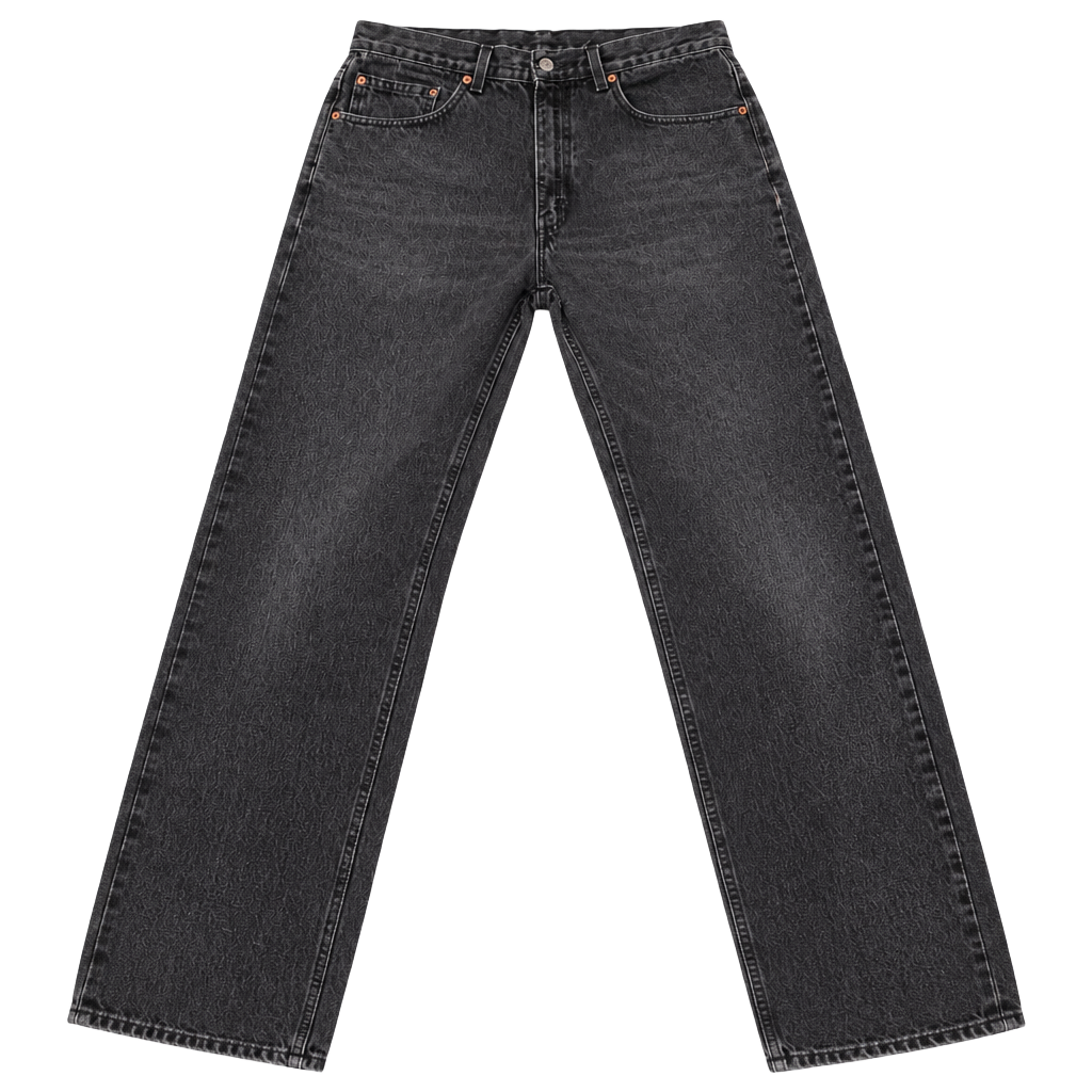 Levi's VINTAGE Levis Jeans Mens 34x36 Black 505 Regular Fit Straight Leg Y2K 1