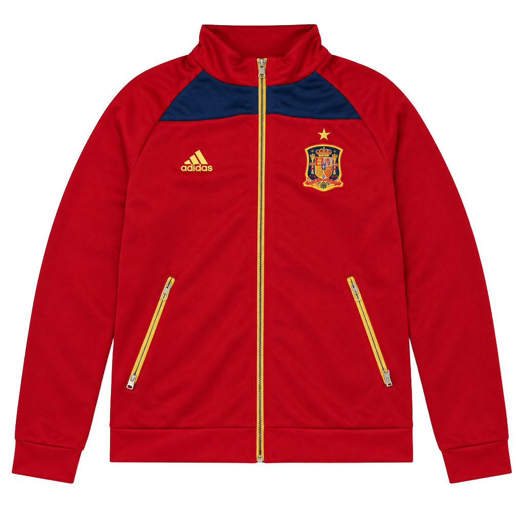 Adidas Spain National Soccer Track Jacket Size S Red Blue 1
