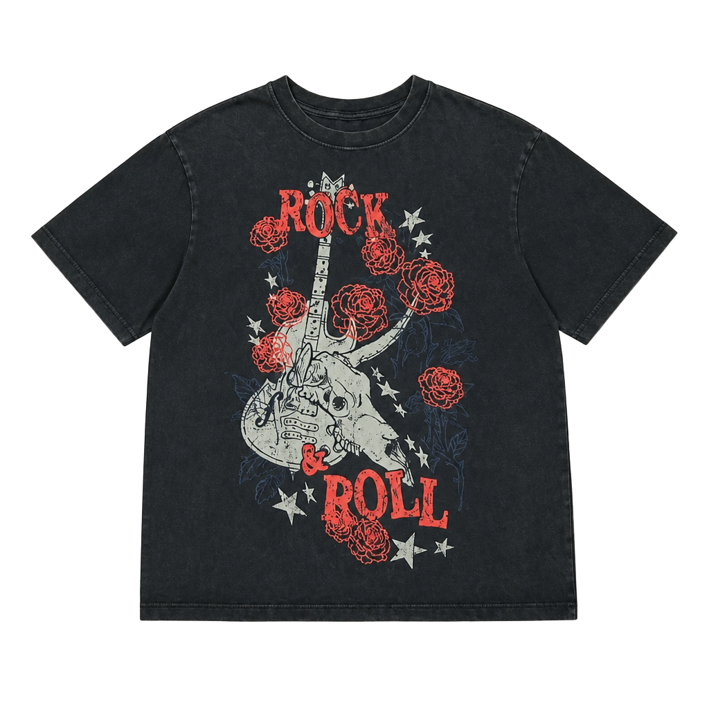 Idyllwind Rock & Roll Western Icon Printed Short Graphic Tee Black 1