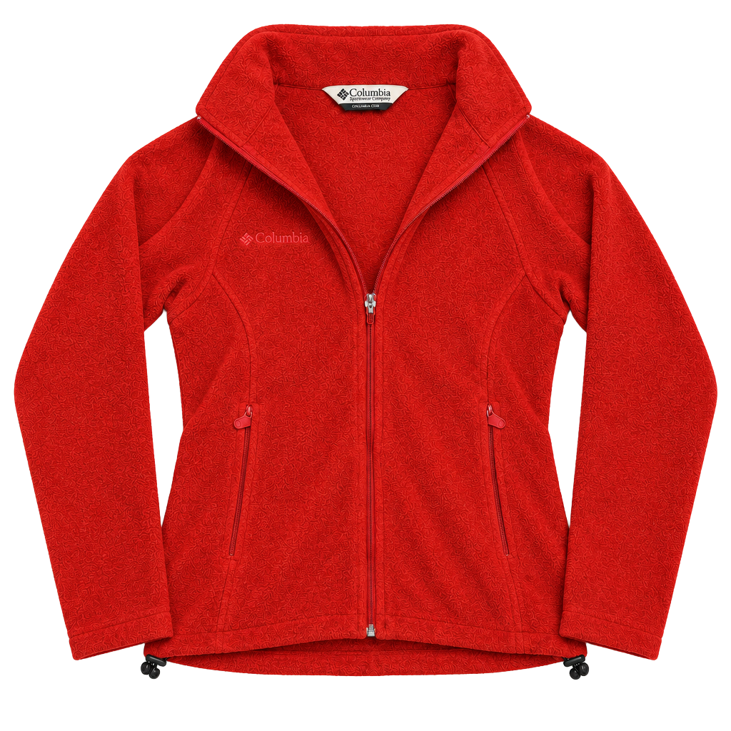 Columbia Fleece Pullover Red 1