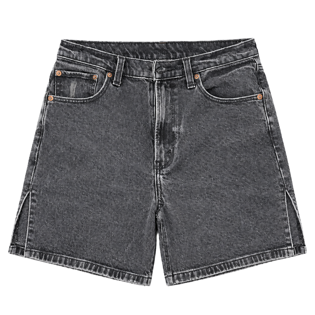 Abercrombie & Fitch The 90s Dad Short Size 30/10 Black Denim 1
