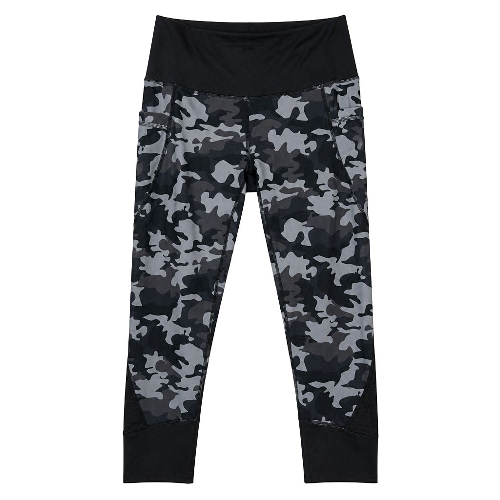 Active Life Women's Camo Print Performance Leggings with Side Pockets 1