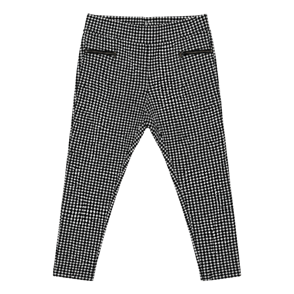 Old Navy Stevie Houndstooth Pull-On Zip-Pocket Pants 1