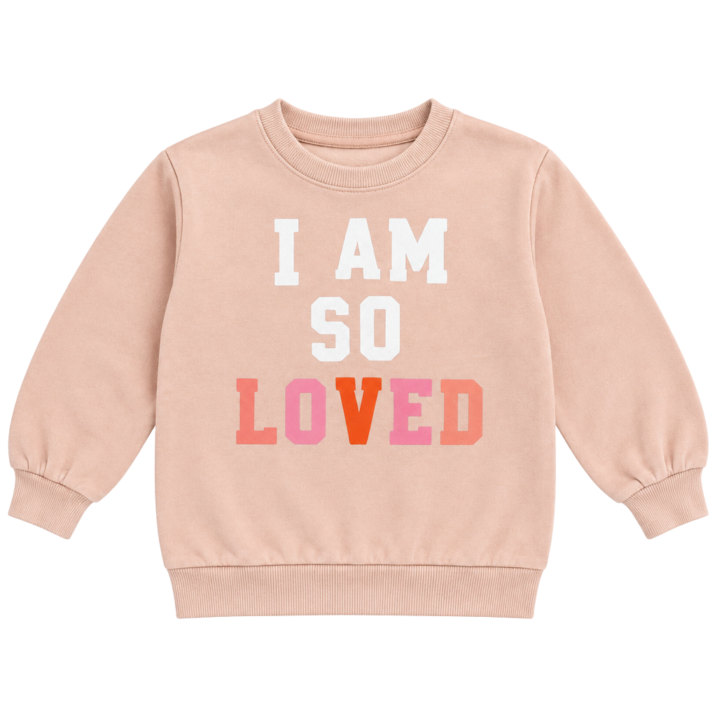 Old Navy I Am So Loved Sweatshirt Size 3T Pink 1