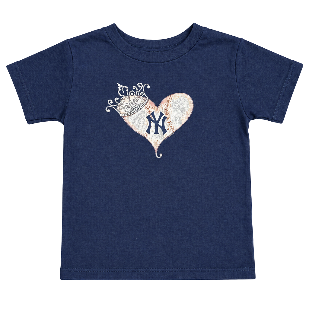 Tiny Turnip New York Yankees T-Shirt Size 4T Blue Cotton 1