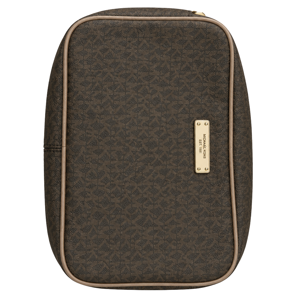Michael Kors Jet Set Signature Crossbody Bag Brown PVC Monogram 1