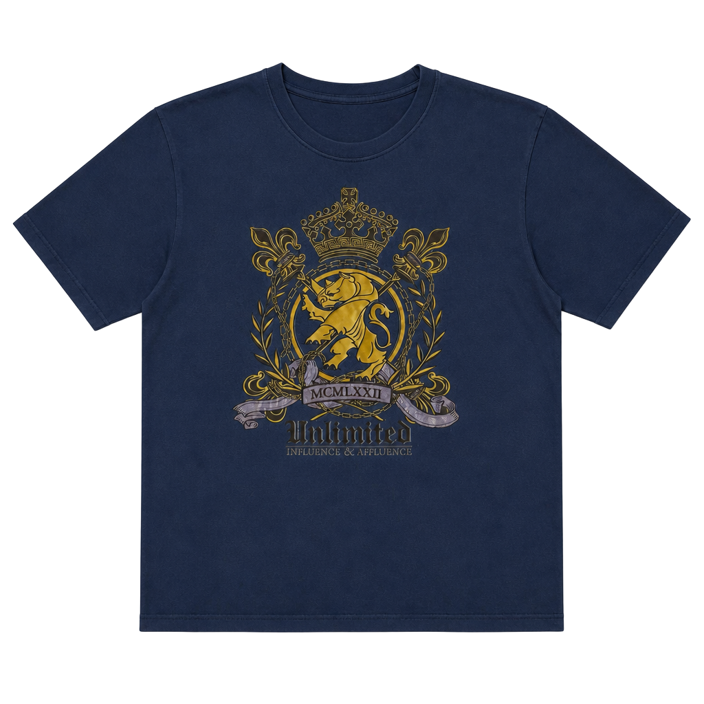 Vintage Ecko Unltd Crest Logo T-Shirt Navy Blue 1