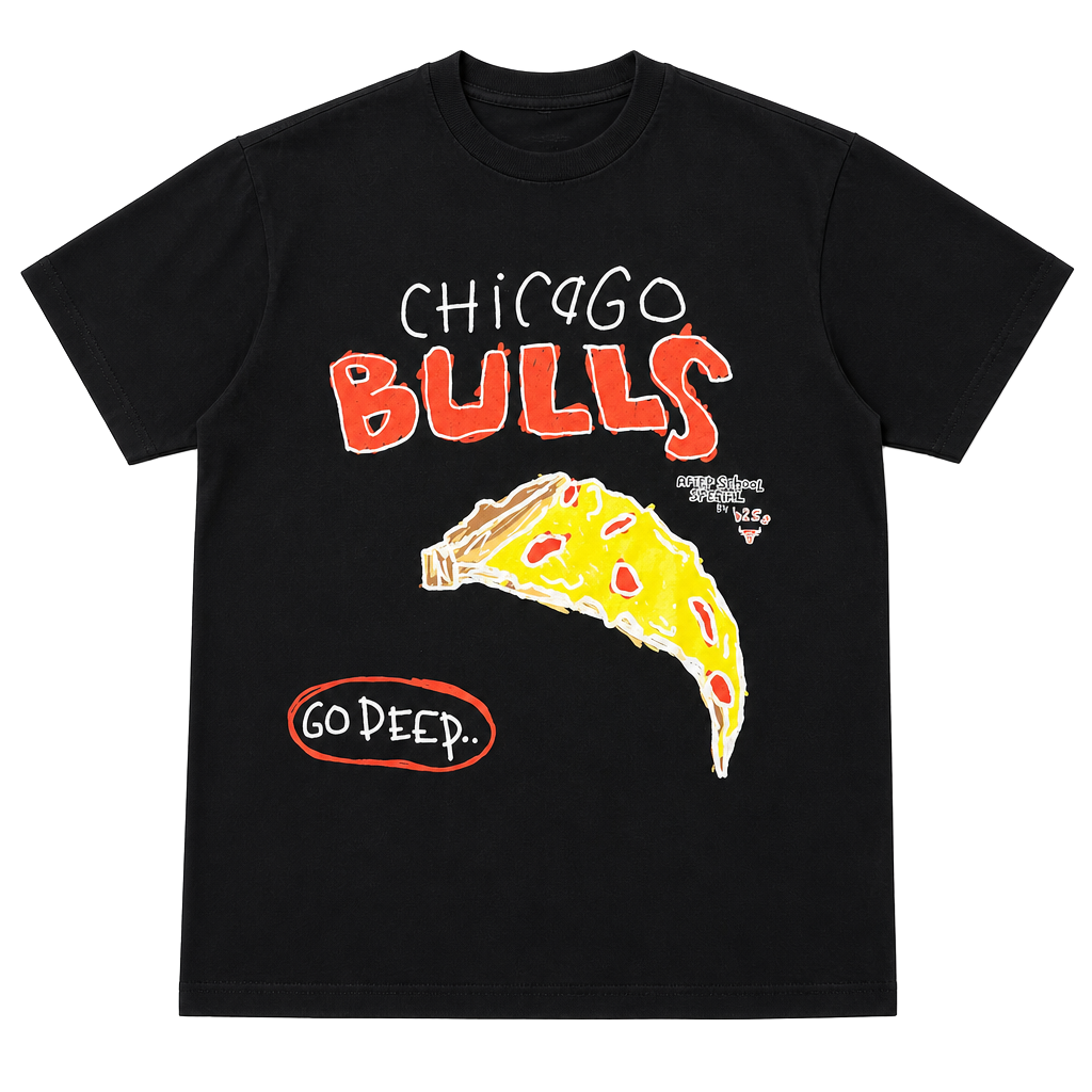 After School Special Chicago Bulls black Tshirt 1