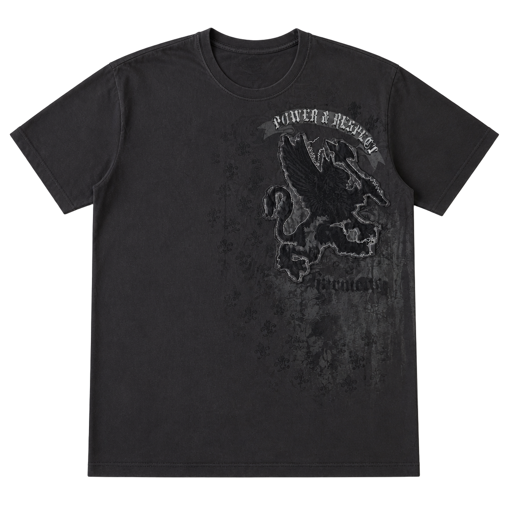 Vintage Route 66 Power & Respect Graphic Tee 1