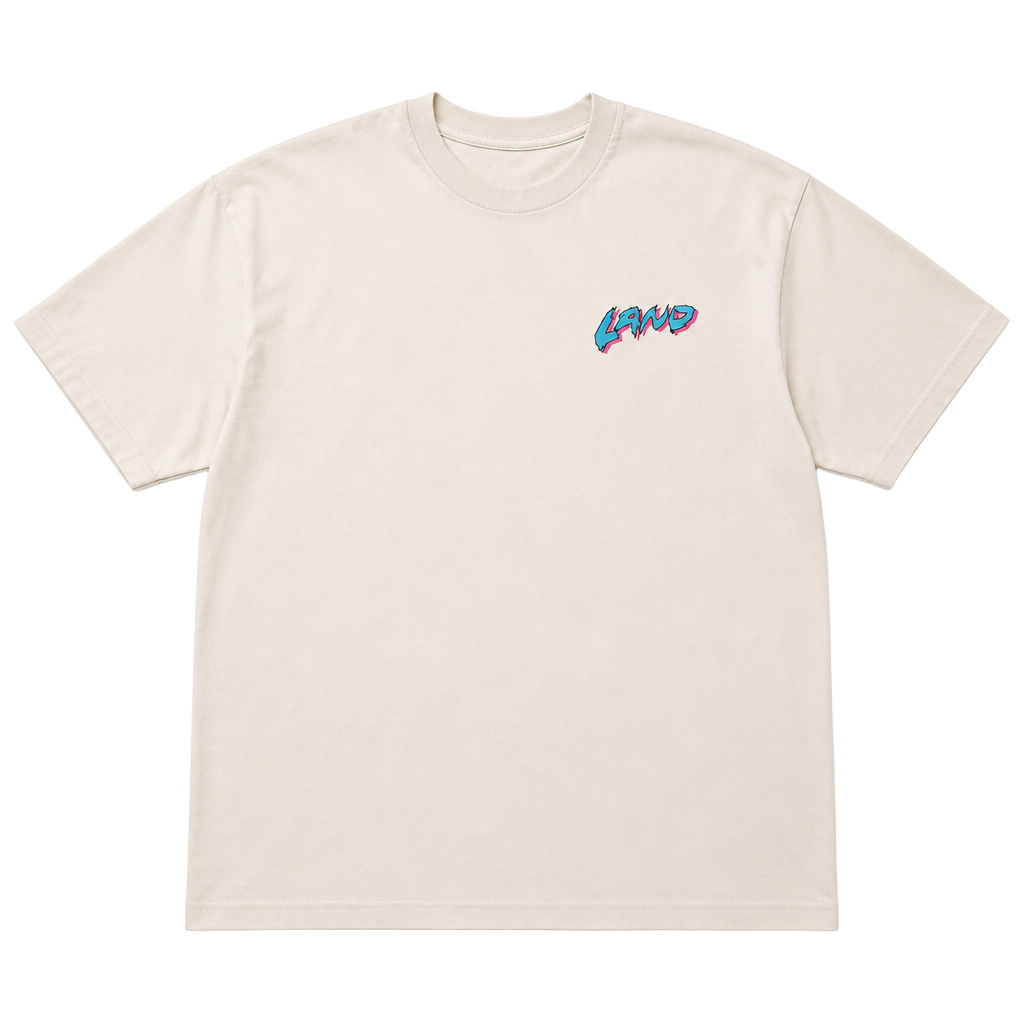 Next Level Apparel LAND Graphic T-Shirt White 1
