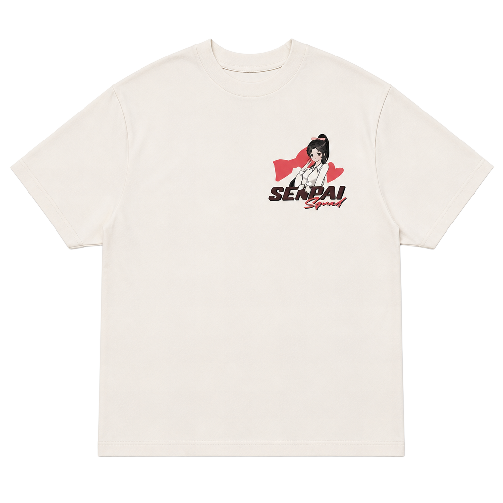 Senpai Squad Graphic T-Shirt XL White 1
