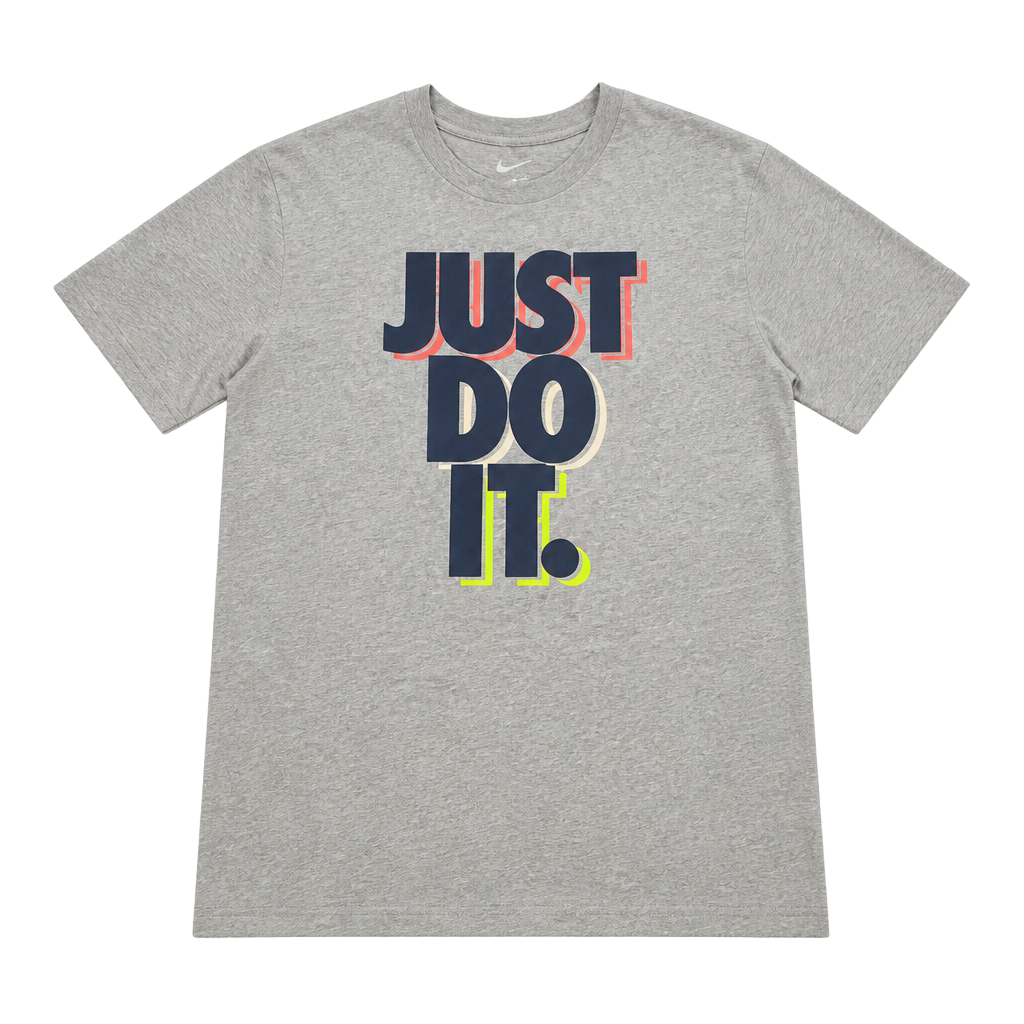 Nike Just Do It Graphic T-Shirt Gray Men's Size XL 1