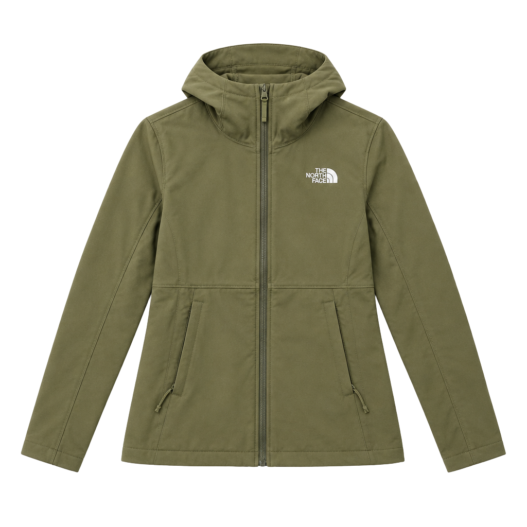 The North Face Shelbe Raschel Hooded Jacket Size S Olive Green 1