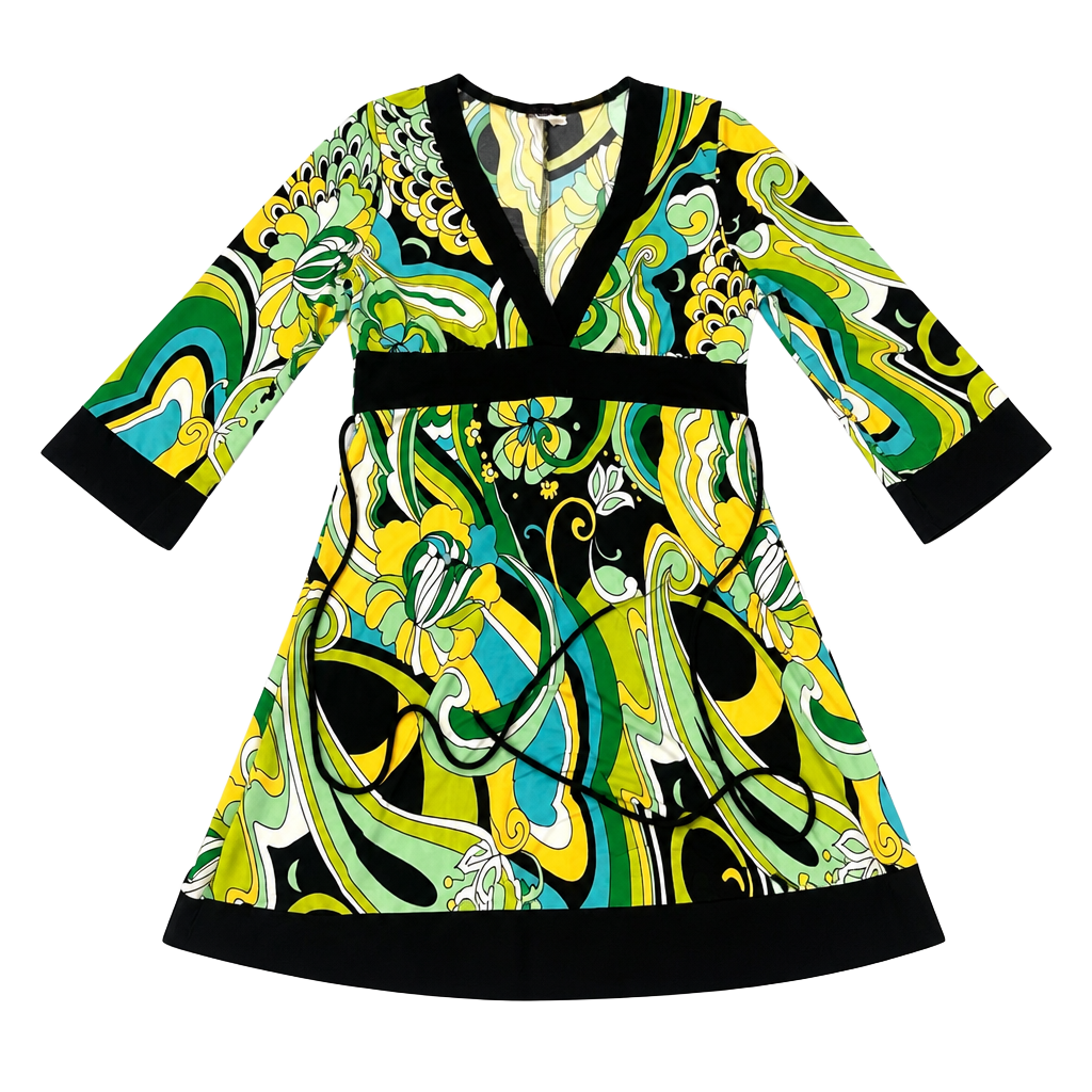 Akoya Women's 3/4 Sleeve V-Neck Empire Waist Tunic Top Style 624 1