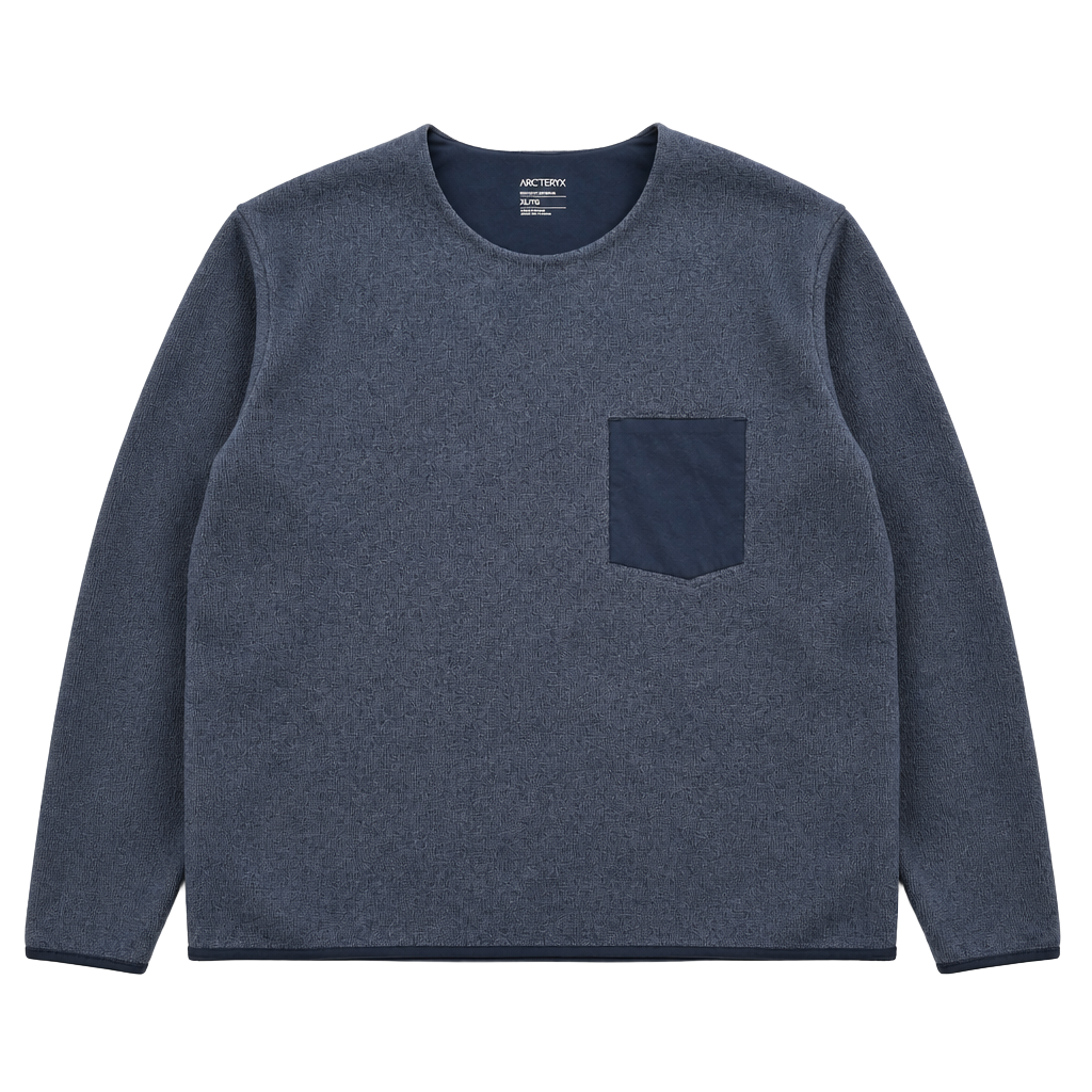 Arc'teryx Covert Sweater Women's Fleece Crewneck Pocket Grey Size XL 1