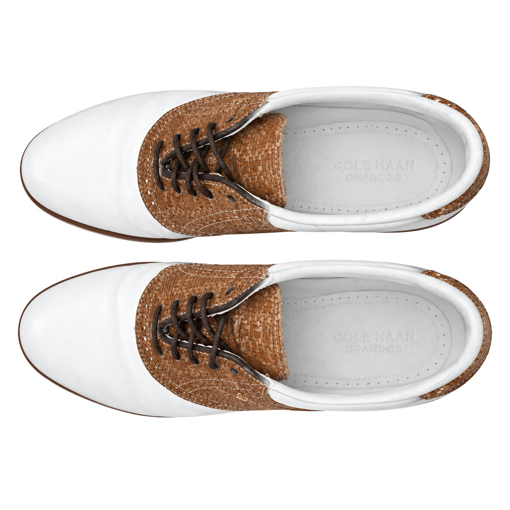 Footjoy Classics Women’s Premieres Golf Shoes White Brown Saddle 7.5 1