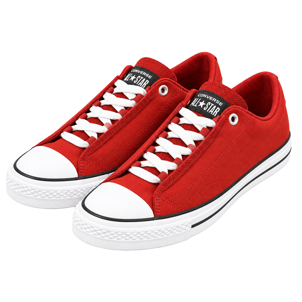 10.5M / 12W - Converse Chuck Taylor Puff Park Red Low Top Sneakers 1