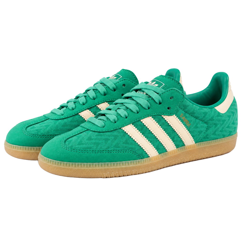 7W - Adidas Samba OG W Bold Green White Gold Metallic IH3976 1