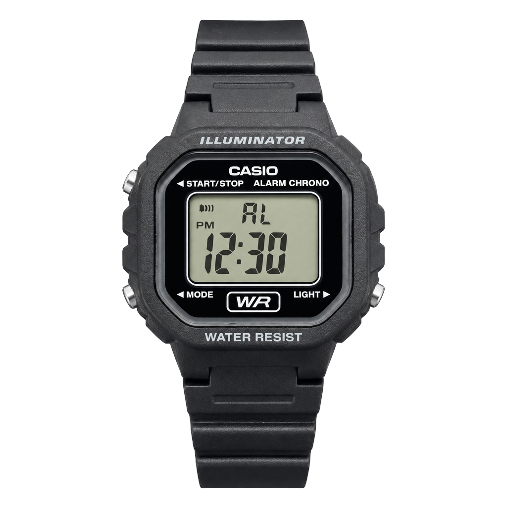 Casio LA-20WH Digital Watch Black Resin 1