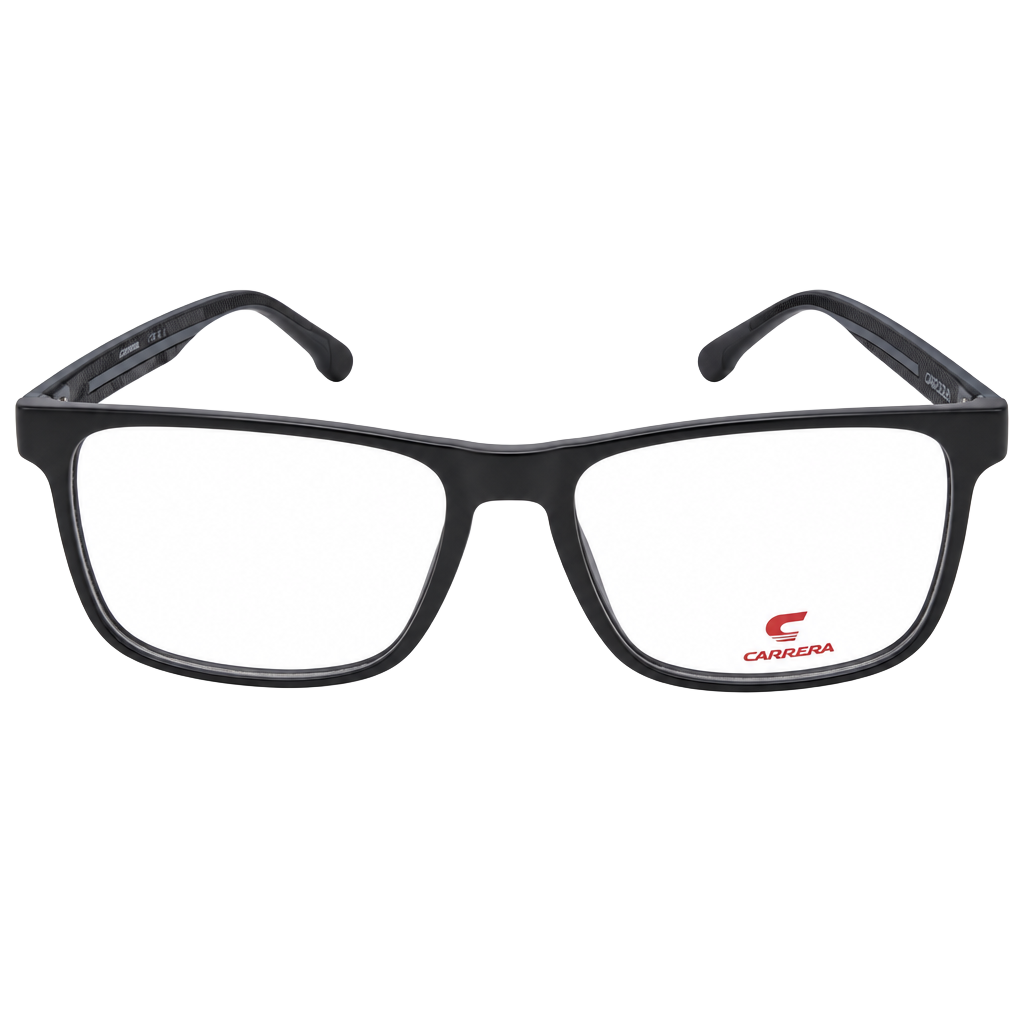 Carrera 8892 Eyeglasses Black Rectangle Frame 1