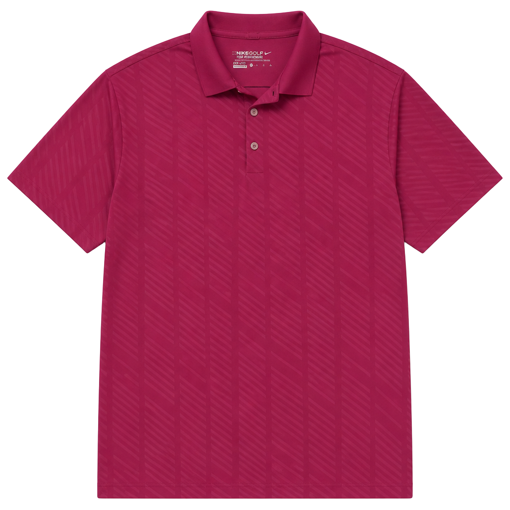Nike Golf Tour Performance Dri Fit Polo Shirt Pink Geometric XLarge 1