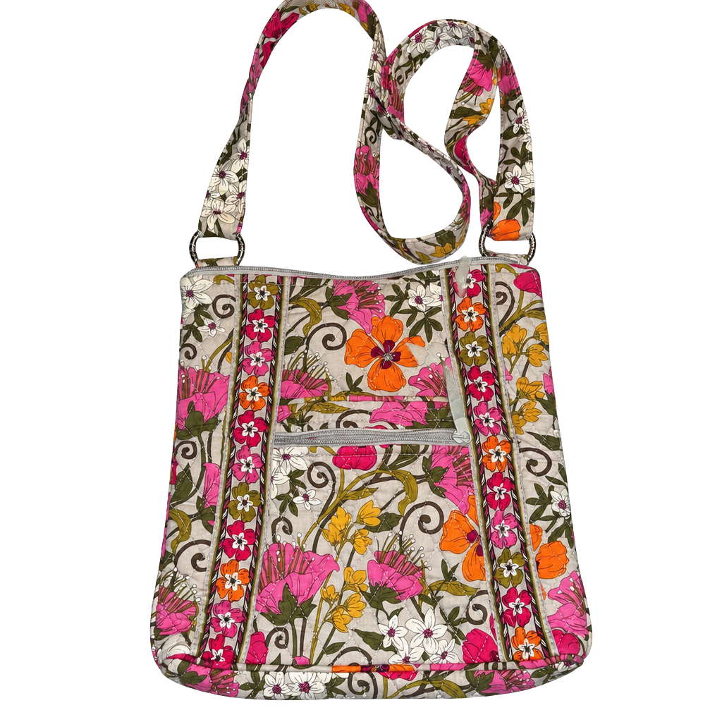 Vera Bradley Hipster Crossbody Bag Tea Garden Floral Print 1