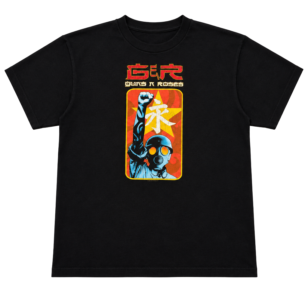 Guns N Roses Chinese Democracy Tour T-Shirt M Black Graphic Tee 1