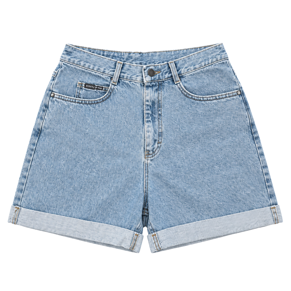 Riders Denim Shorts Size 8 Light Wash Cuffed 1
