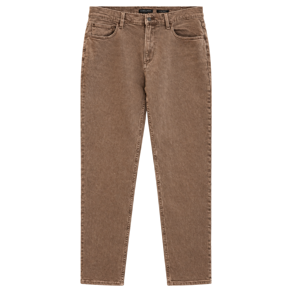Michael Kors Mid Rise Slim Jeans Size 14/32 Brown Denim Pants 1