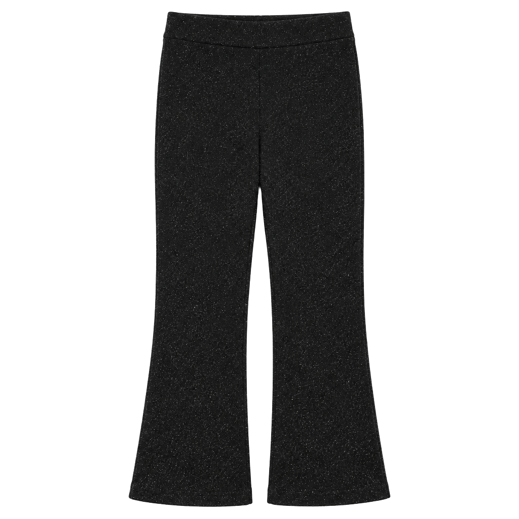 Anne Klein Sparkle Knit Wide Leg Pants Size Petite M Black Holiday Sparkle 1