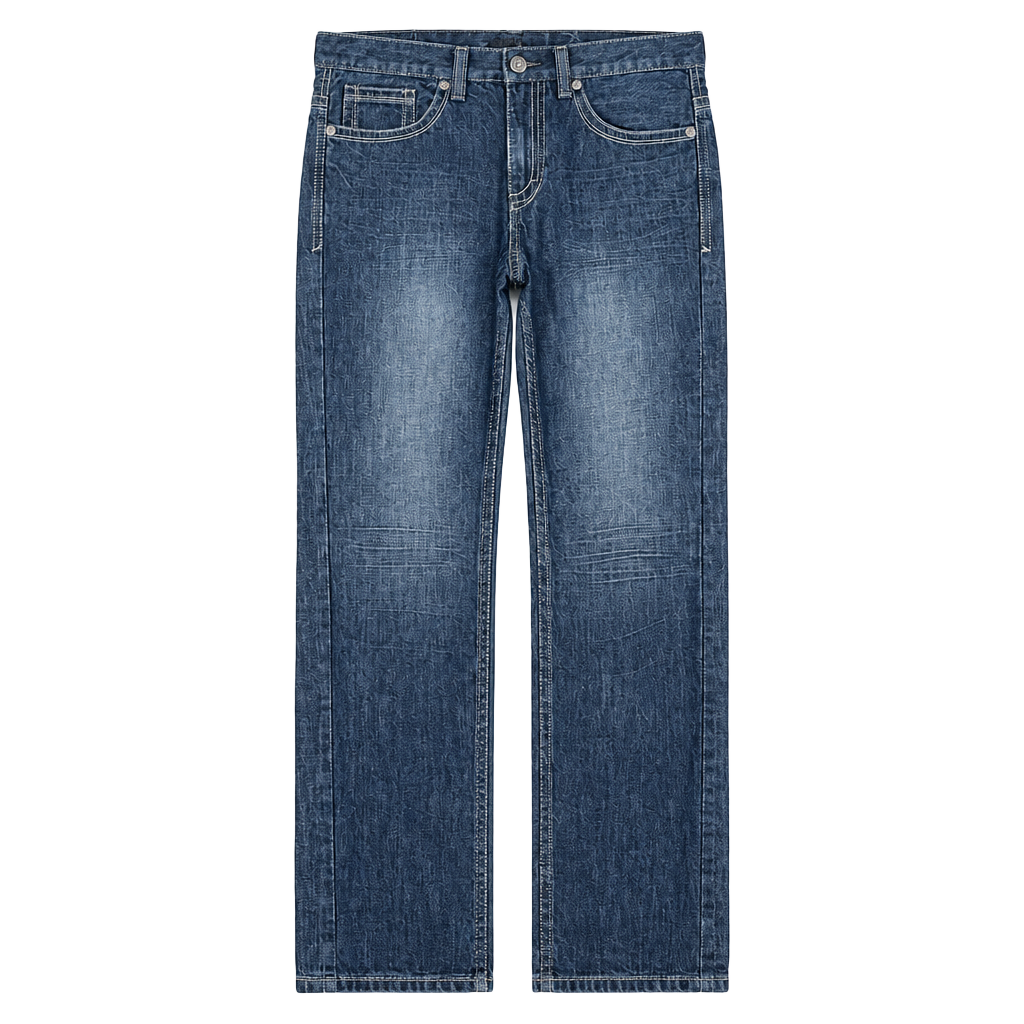 Helix Slim Jeans 32x32 Dark Wash Embroidered Flap Pocket 1