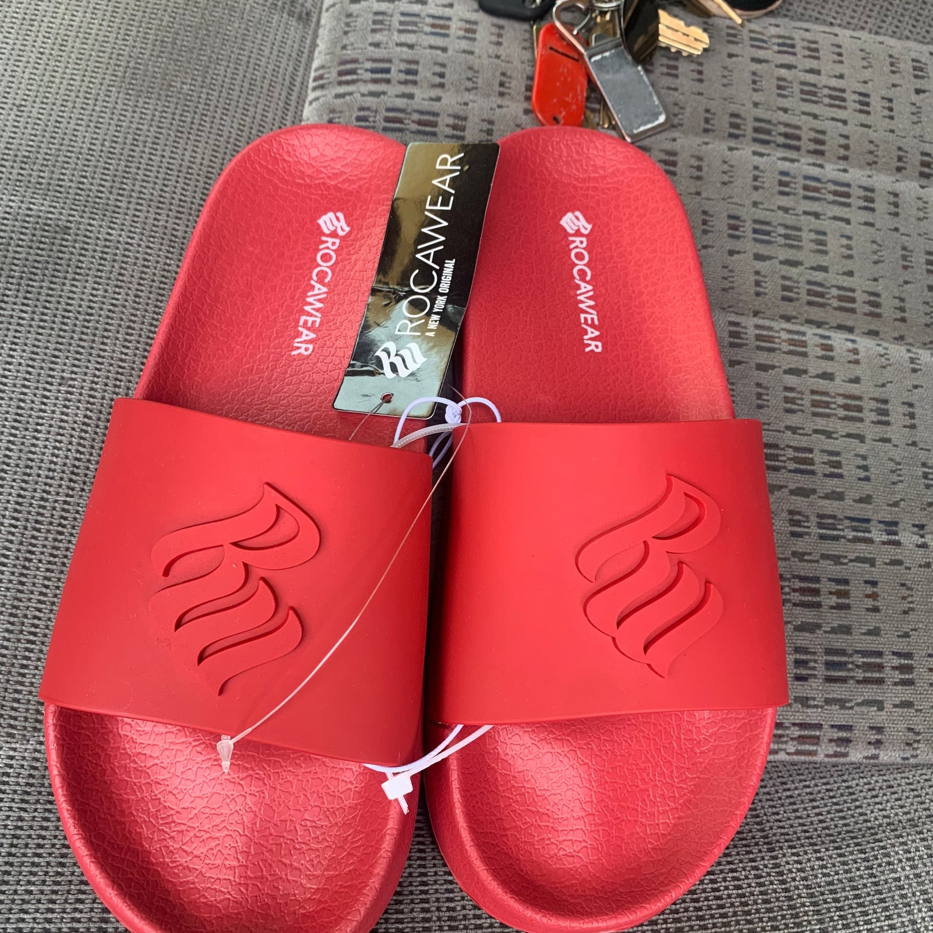 Rockawear Red Slides 1