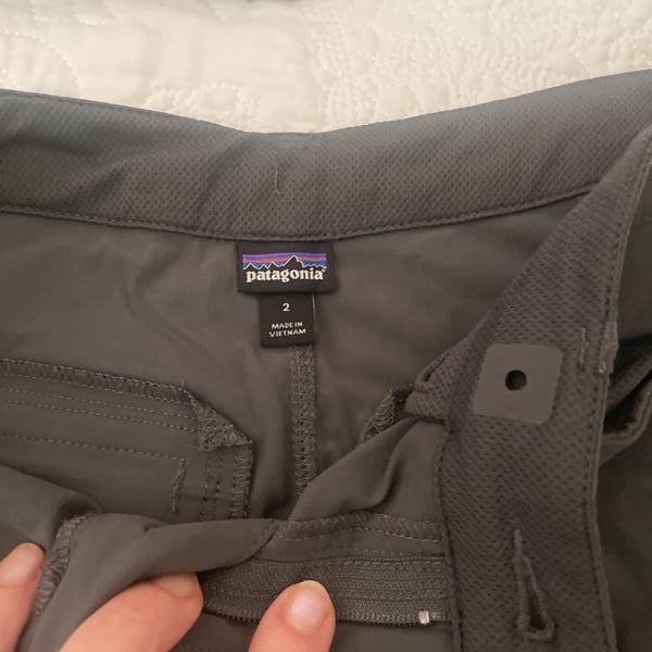 Patagonia Quandary Hiking Pants Women's Size 12 Forge Grey Nylon