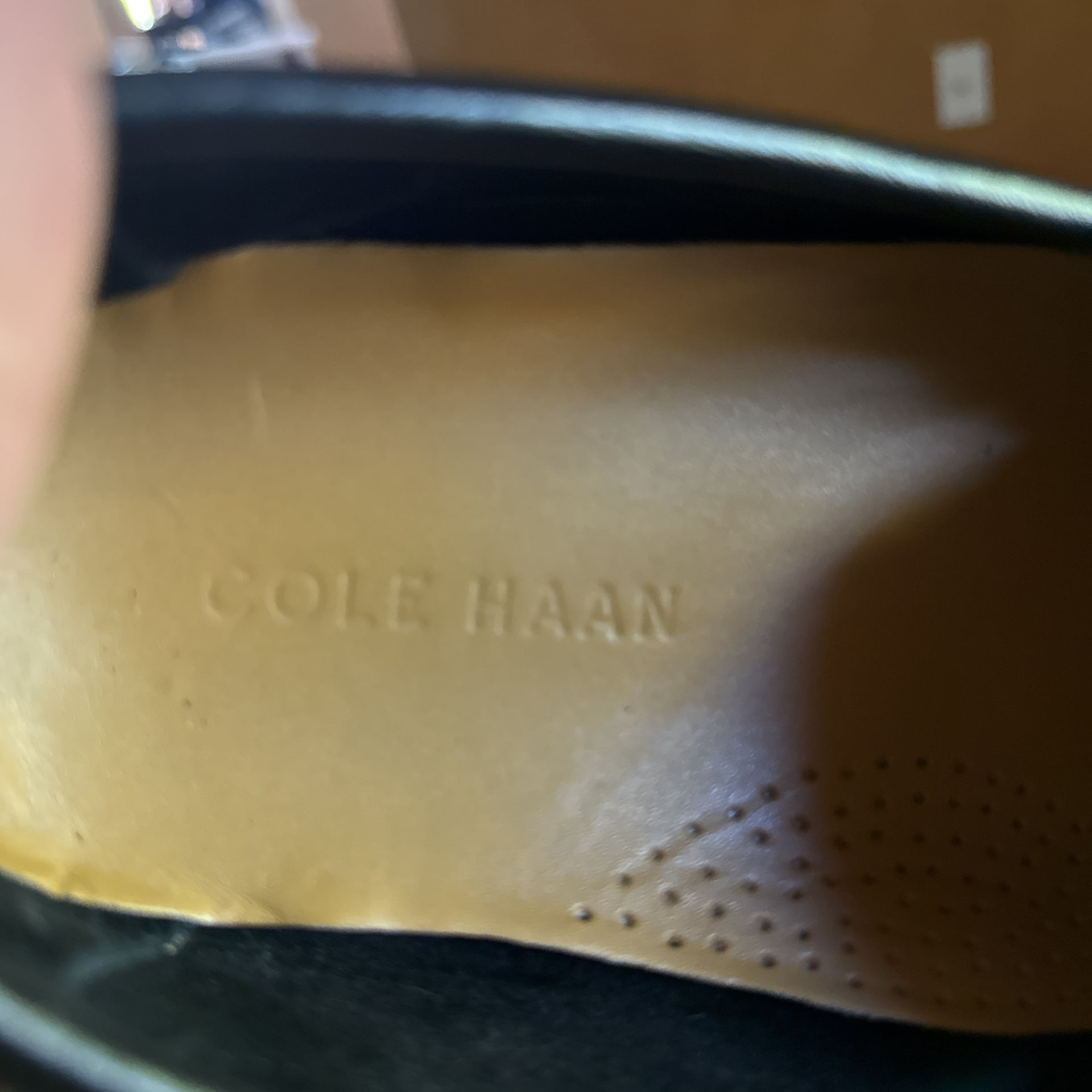 Cole Haan Howland Mens Black Leather Slip On 10 M 9