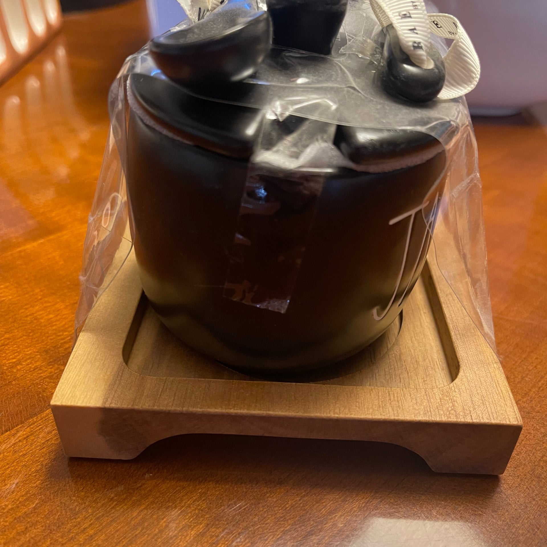 Rae Dunn Jam and Jelly Black Ceramic Jar Set with Spoons 4