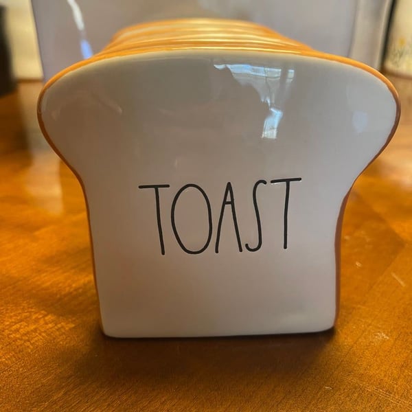 Rae Dunn By Magenta Artisan 4 Slice Toast Holder Dish