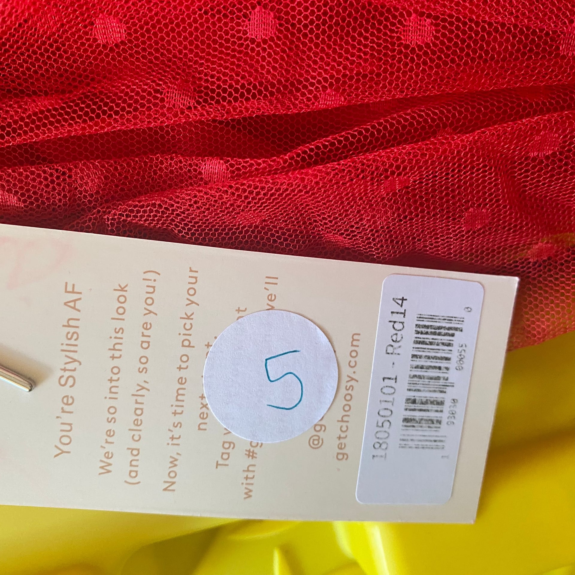 Red Lacy Dress from Choosy with built in body shaping shorts Size 1X 9