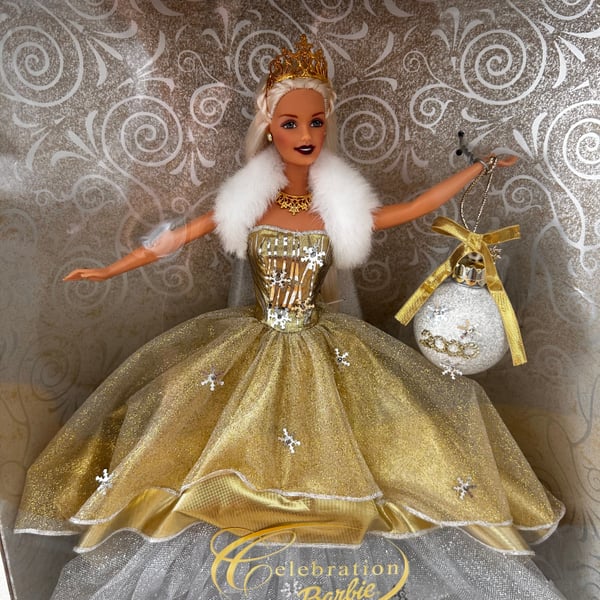 Holiday Celebration Special Edition 2000 Barbie Doll New In Box Holiday Barbie