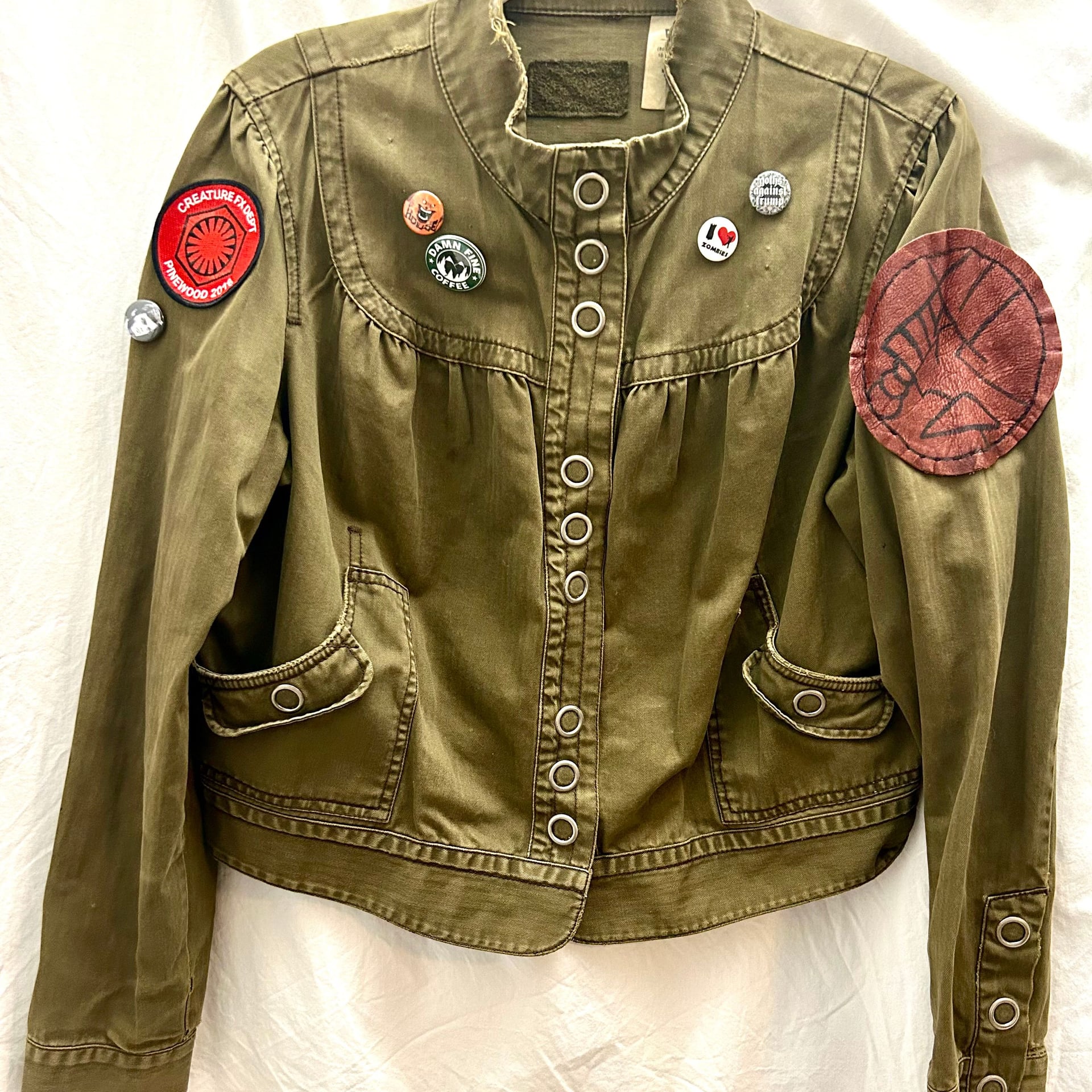 Levi's Vintage Clothing Short Cotton Jacket Retro Y2K Punk Rock Rebel XL 1