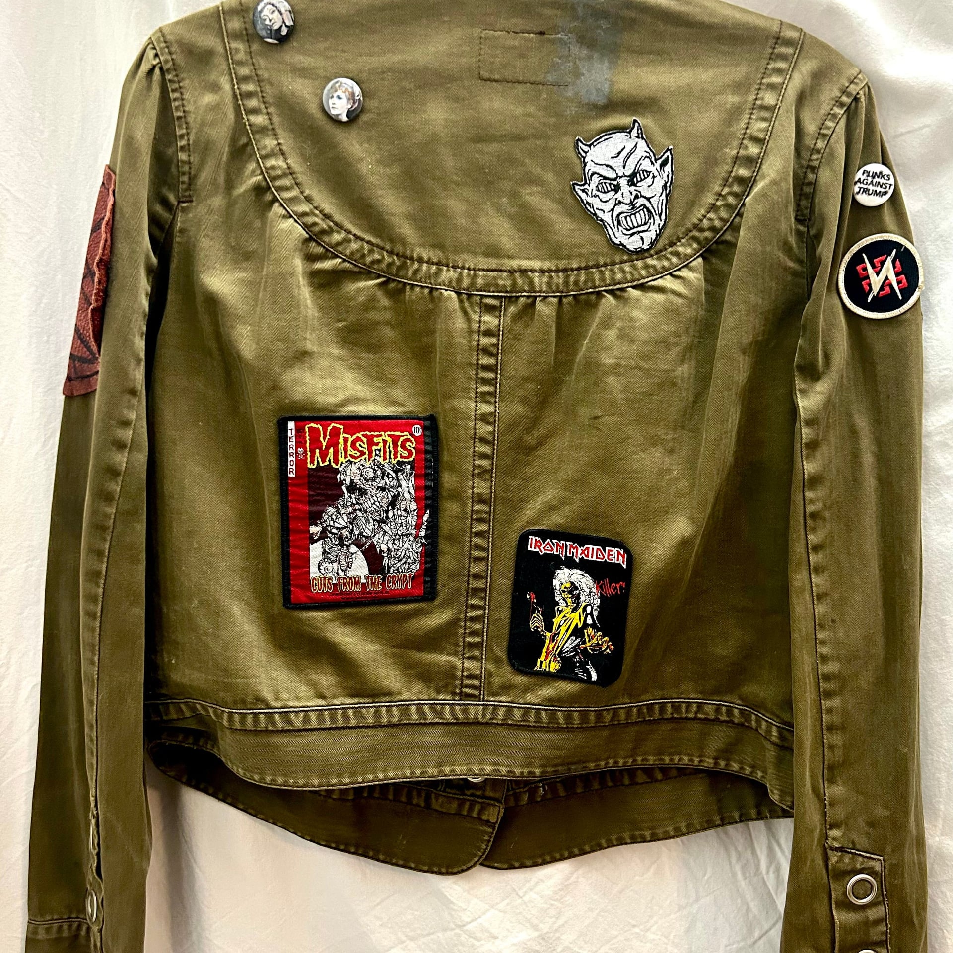 Levi's Vintage Clothing Short Cotton Jacket Retro Y2K Punk Rock Rebel XL 2