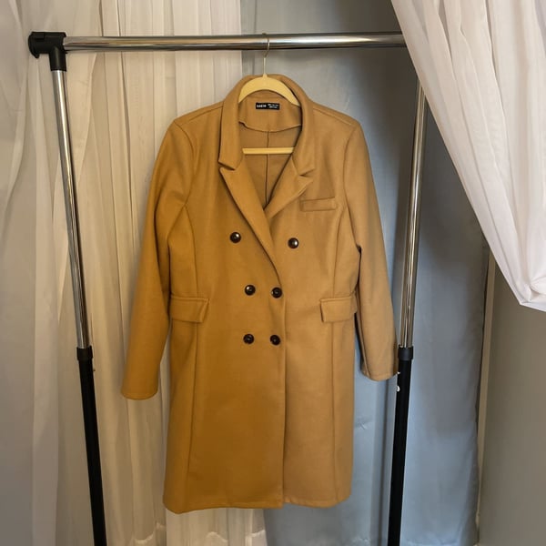 SHEIN Double Breasted Trench Coat