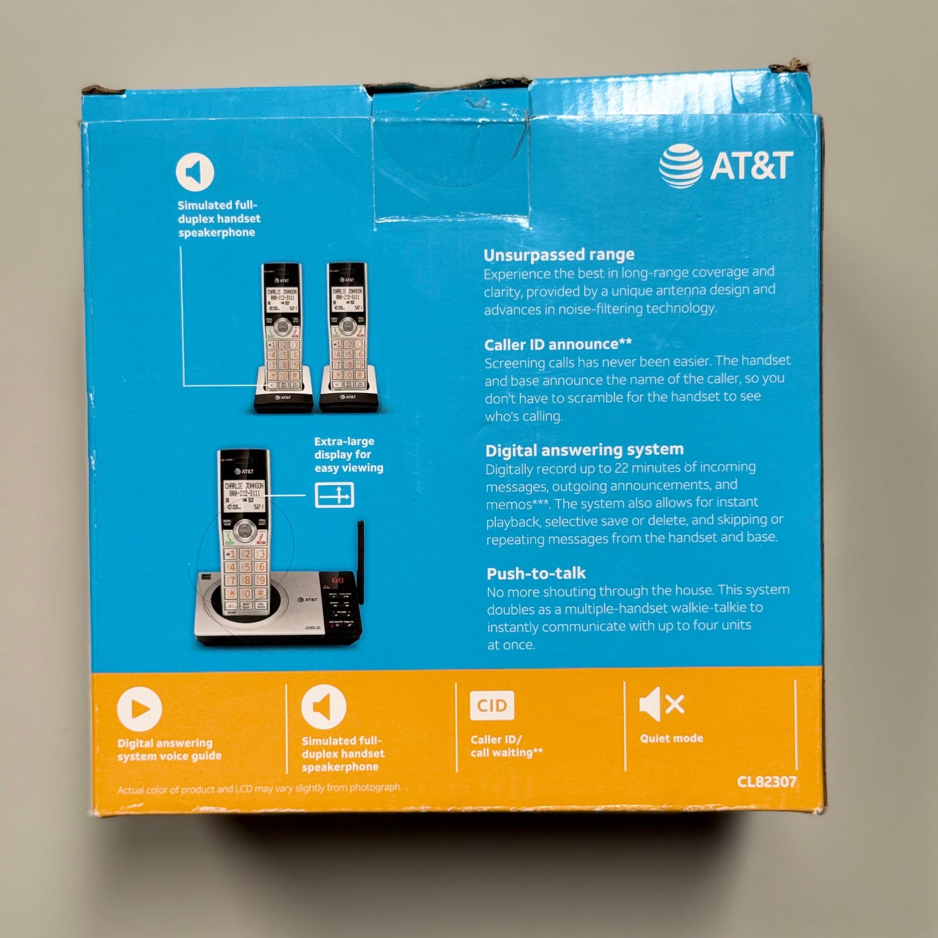 AT&T CL82307 3 Handset Digital Answering System Office Phone 2