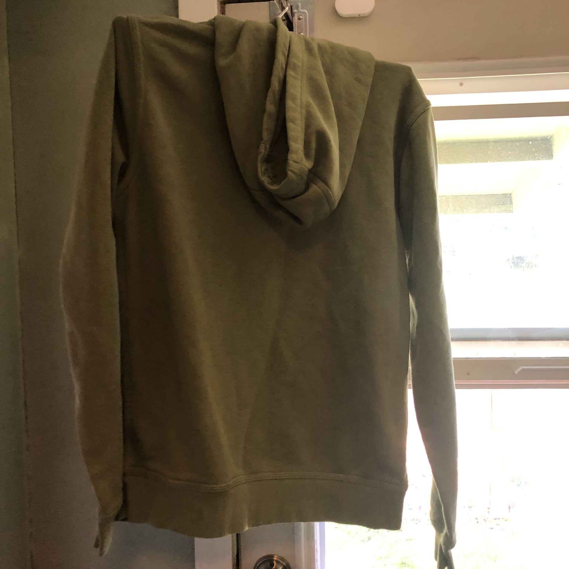 Nike Olive Green Pull Over Hoodie Sweatshirt 2